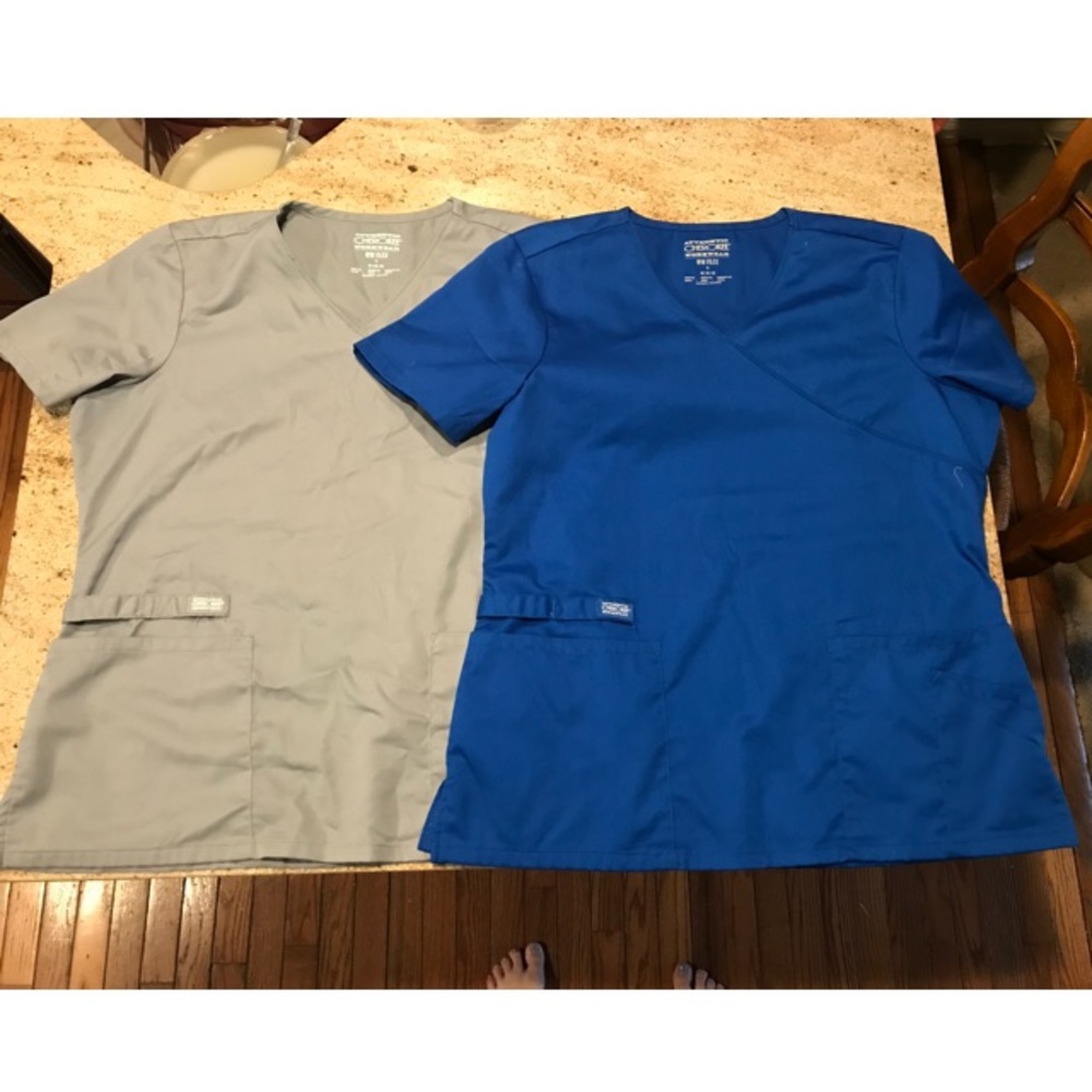 2 Cherokee scrub tops size medium